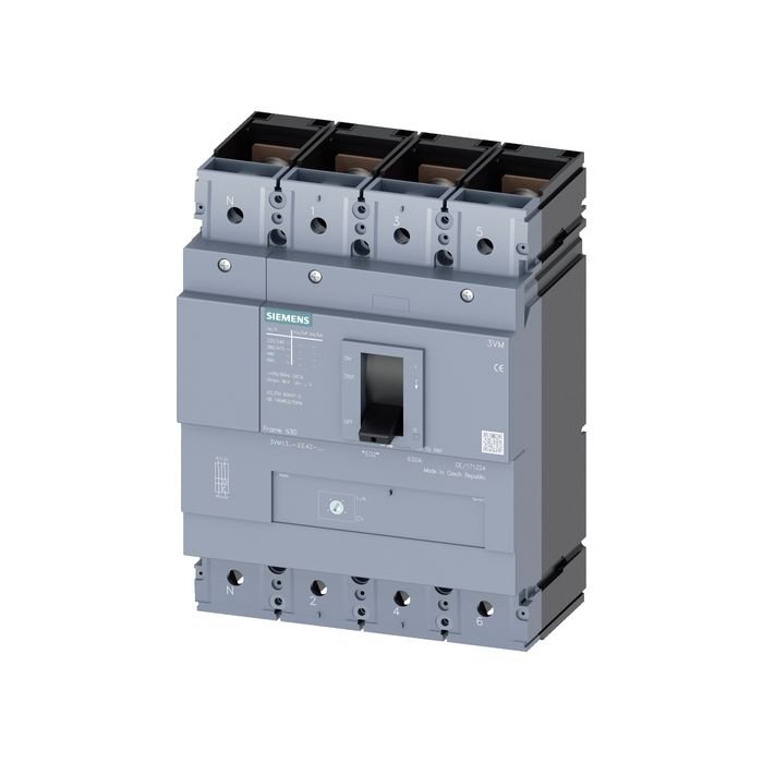 Siemens Sentron 3Vm Kompakt Tip Termik Manyetik Güç Şalteri; 3Vm1; 36Ka; 400A; Ayarli Termik; Sabit Manyetik; 4 Kutuplu 3VM1340-4EE42-0AA0