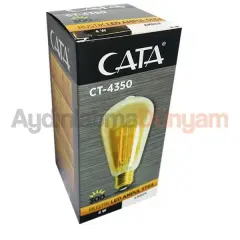 Cata CT-4350 4W E27 2700K Sarı Led Rustik Ampul