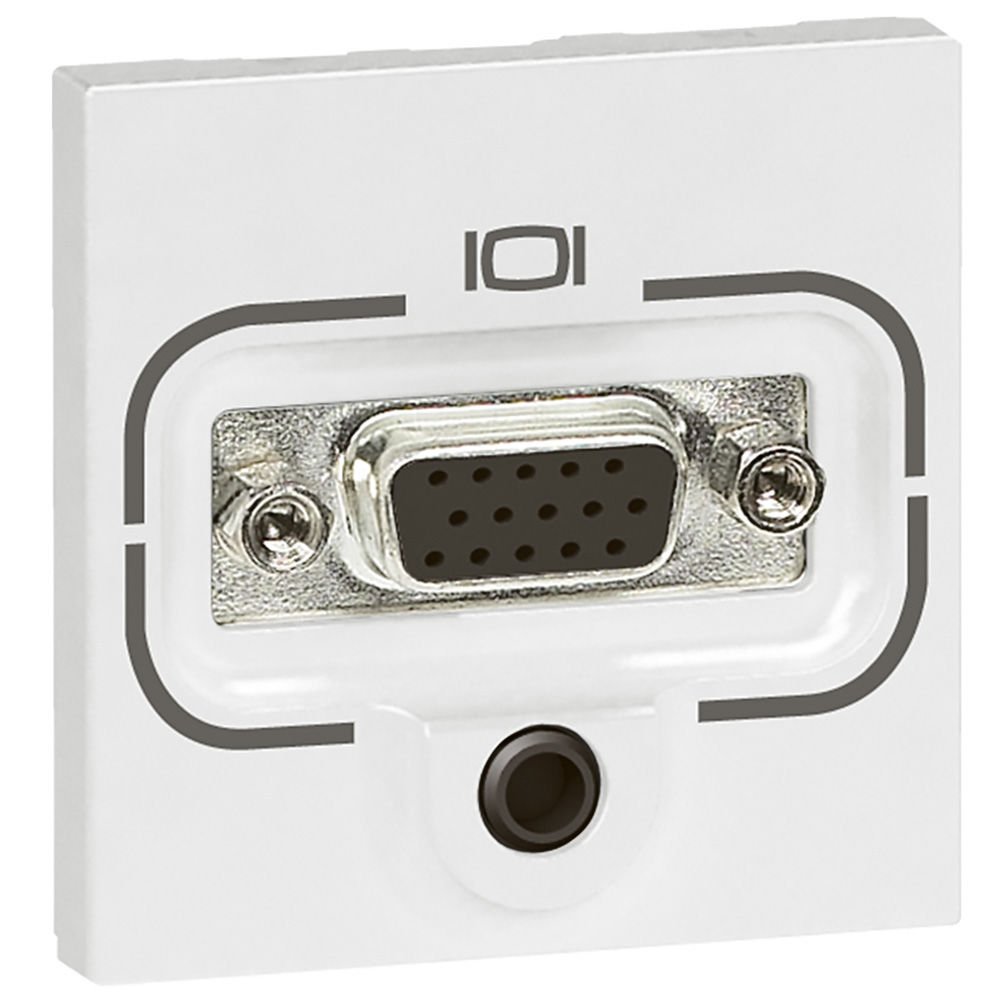 Legrand  Sistem Armada Dişi HD15 priz + 3.5mm jack çıkışı 2modül - Beyaz LEG-078774