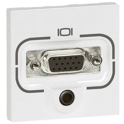 Legrand  Sistem Armada Dişi HD15 priz + 3.5mm jack çıkışı 2modül - Beyaz LEG-078774