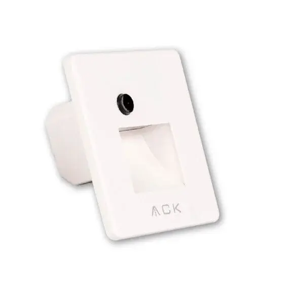 ACK AH07-01690 Sensörlü Merdiven Armatürü Cct Beyaz  Yuvarlak Kare  Çerçeve en uygun fiyatlı satıcı