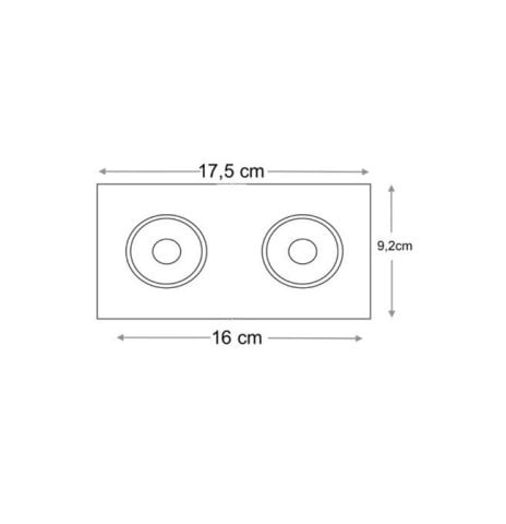 Cata Jaguar Beyaz Platin Dekoratif Spot CT-5076