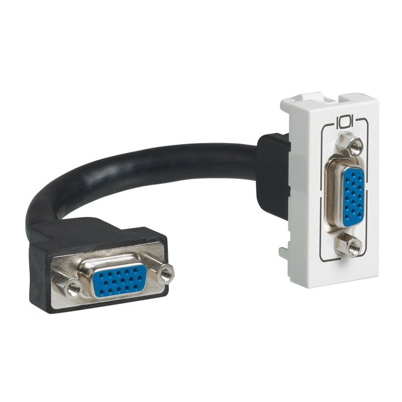Legrand  Sistem Armada HD15 önceden sonlandırılmış priz, 1 modül, beyaz LEG-078777