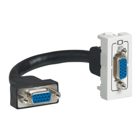 Legrand  Sistem Armada HD15 önceden sonlandırılmış priz, 1 modül, beyaz LEG-078777