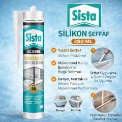 Sista Silikon Seffaf 280 Ml