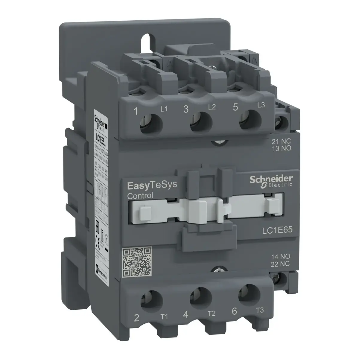Schneider Lc1E65M5   Kontaktör 65A 220V Ac 1Na+1Nc
