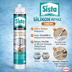 Sista Silikon Beyaz 280 Ml