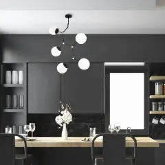 Aydinlatmadunyam Avize BlackWhite Damar-6311