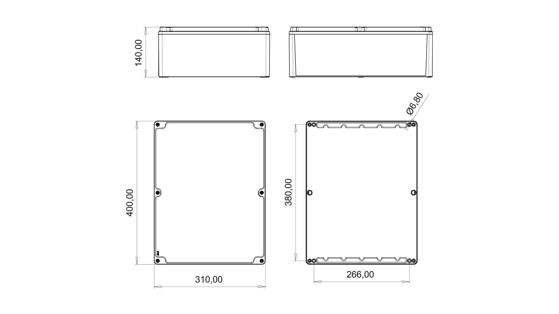 Bemis  310x400x140  IP67 BB3-2183-1067