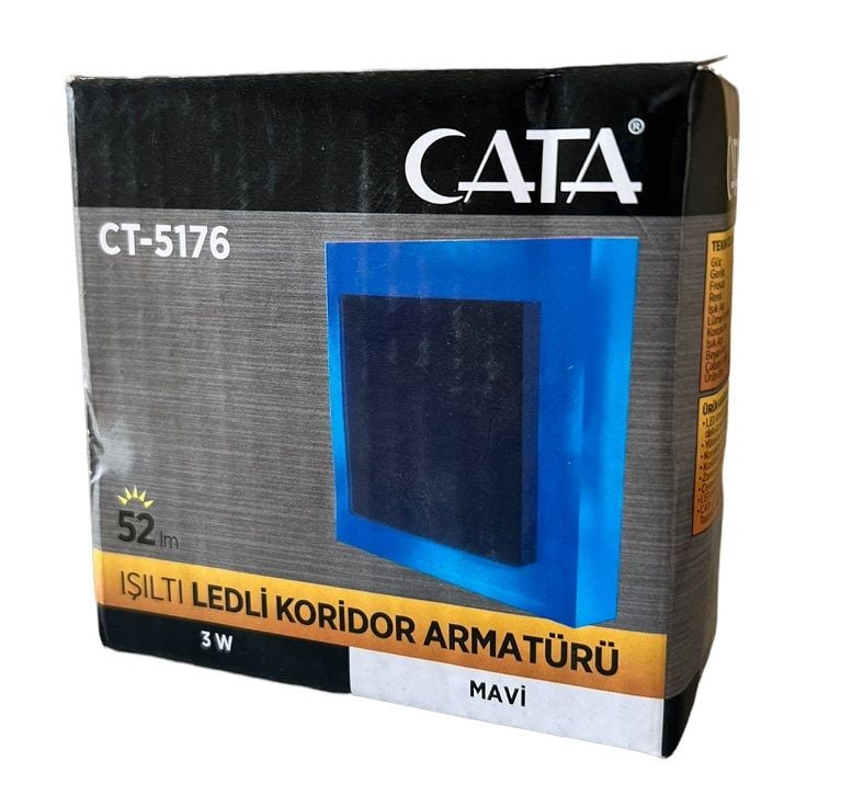 Cata 3 W Koridor Led Aydınlatma CT-5176 Mavi Işık