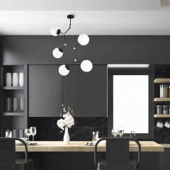 Aydinlatmadunyam Avize BlackWhite Damar-6311