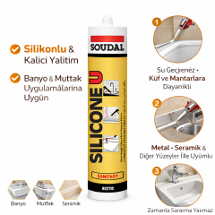 Soudal Silikon Beyaz 280 Gr