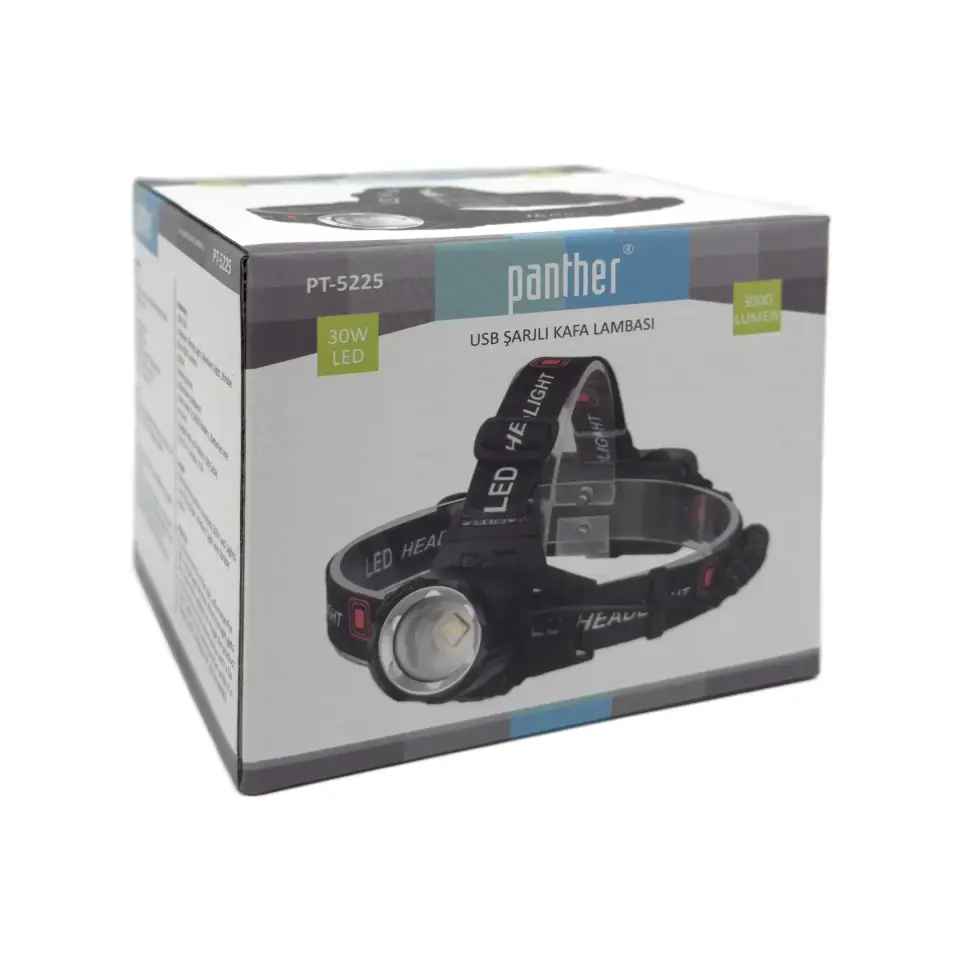 Panther Pt-5225 Usb Sarjli Kafa Lambasi