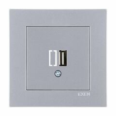 Exen Karell Gümüs Usb Sarj Prizi Komple Takim