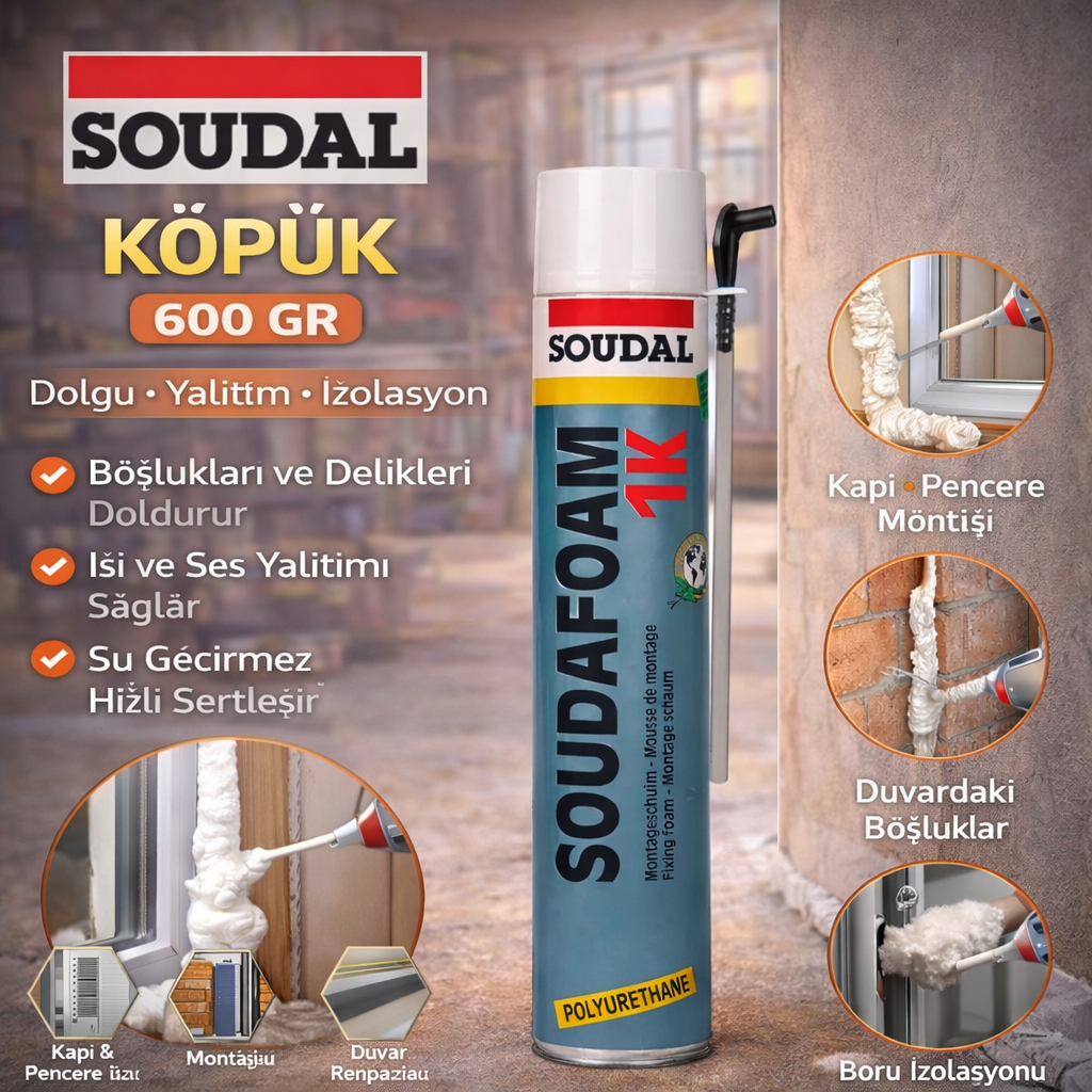 Soudal Köpük 600 Gr