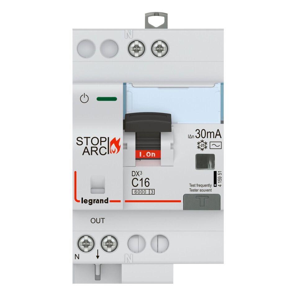 Legrand  DX3 AFDD 1P+N C16 30MA AC 3M LEG-415951