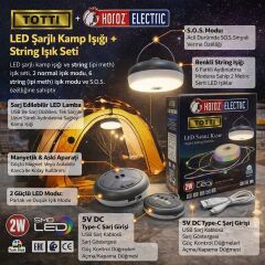 Horoz 084-050-0002 Totti 6400 + Rgb Taşınabilir Şarjlı Kamp Feneri