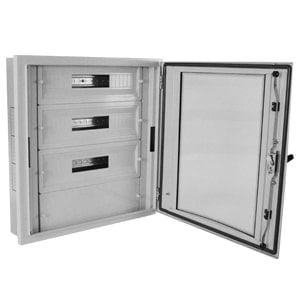 Çetinkaya Pano  40x65x10 Metal Sıva Altı  Bombeli Temperli Camli Pano (Plastik Perdeli 3x15 Sigorta  +1 Pako) CPD 4006510 SAPP