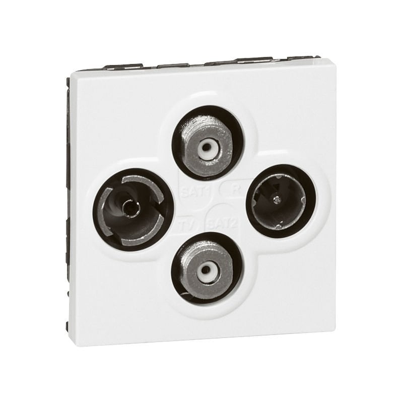 Legrand  TV-R-SAT-SAT Prizi, 2M, Beyaz LEG-078794