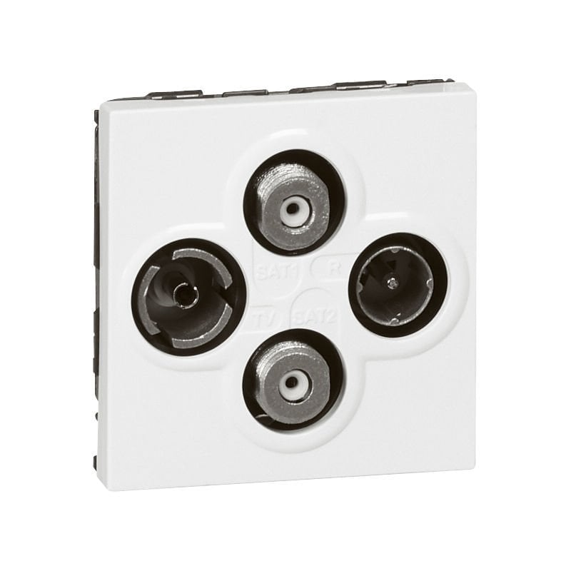 Legrand  TV-R-SAT-SAT Prizi, 2M, Beyaz LEG-078794
