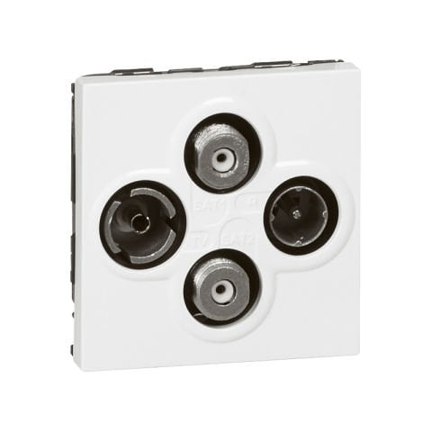 Legrand  TV-R-SAT-SAT Prizi, 2M, Beyaz LEG-078794