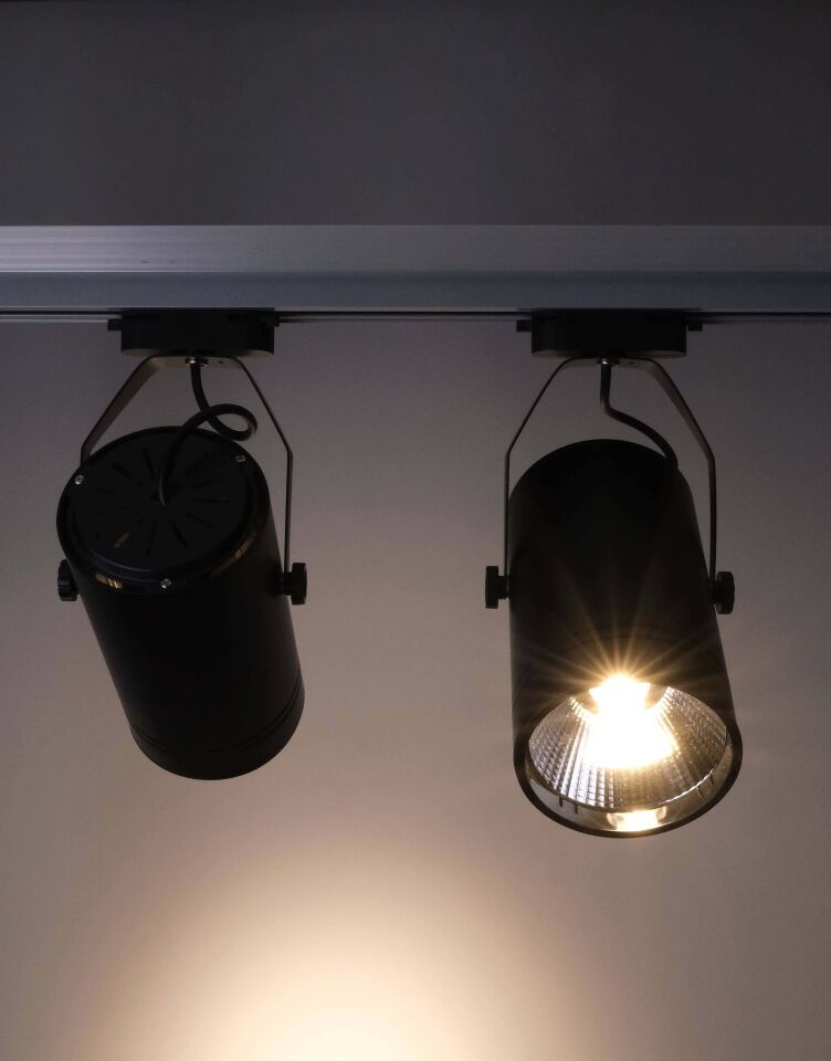 ACK 30W Sıyah 3000K Cob Led Monofaze Ray Armatürü AD30-01901