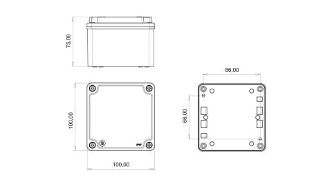 Bemis  100x100x75  IP67 BB3-2531-0107