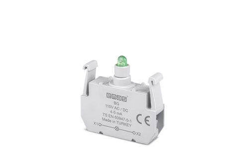 Emas B Sinyal Yeşil Led'Li Blok 110 V Dc - BG