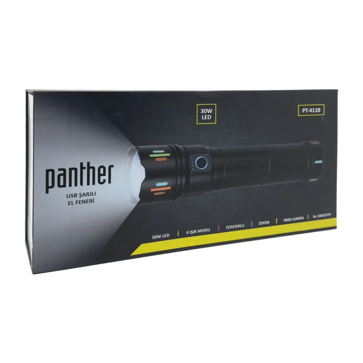 Panther Pt-4118 Usb Sarjli El Feneri