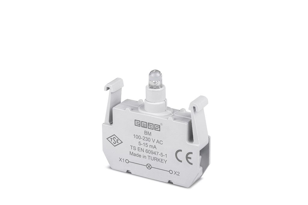 Emas B Sinyal Mavi Led'Li Blok 100-230 V Ac - BM