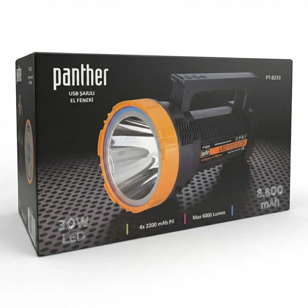 Panther Pt-8233 Usb Sarjli El Feneri