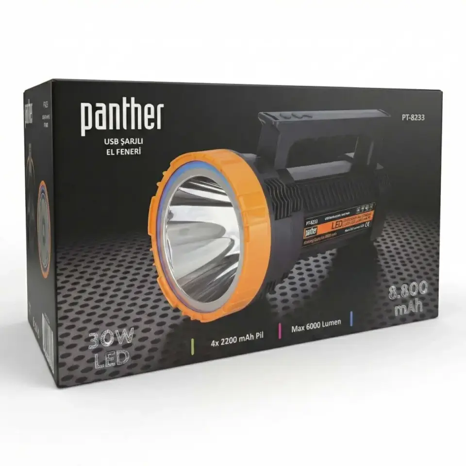 Panther Pt-8233 Usb Sarjli El Feneri