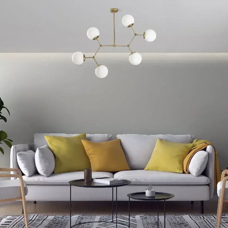 Aydinlatmadunyam Avize YellowWhite Damar-6327