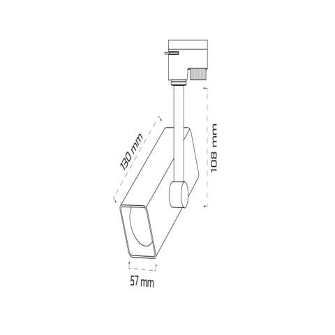 Goya Gy 3641 Siyah Kasa14W 60° 4000K Sıva Altı Led Ray