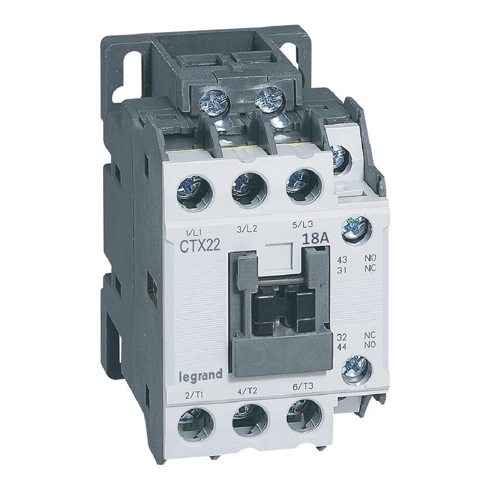 Legrand  CTX³ 3P kontaktör 18A 1NA+1NK 24V DC bobinli LEG-416101