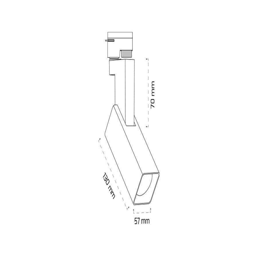 Goya Gy 3640 Siyah Kasa 14W 60° 3000K Led Ray