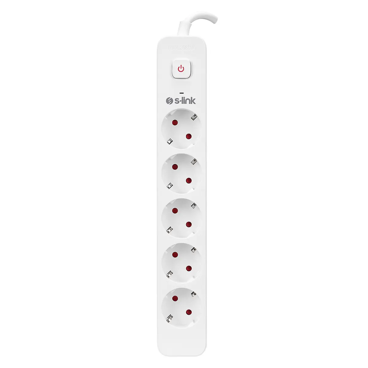 S-link SPG501S 1.5m 1.5mm 100% Bakir 750 Joule 5 li Anahtarli Akim Korumali Priz (SPG501S) - Görsel 1