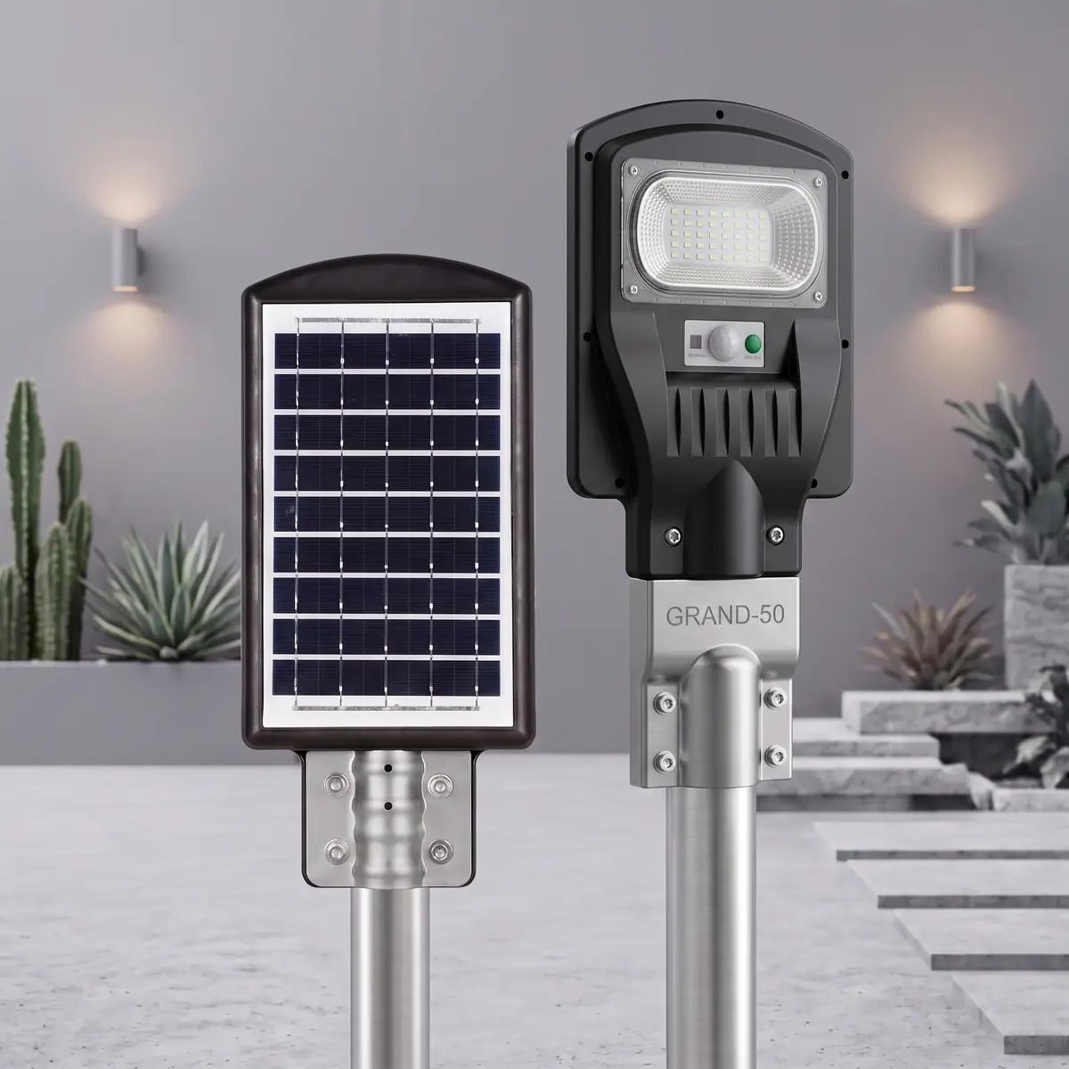 Horoz 50W Güneş Enerjili Solar LED Sokak Lambası Uzaktan Kumandalı Sensörlü Grand 50 (H-074-009-0050-0103) - Görsel 2