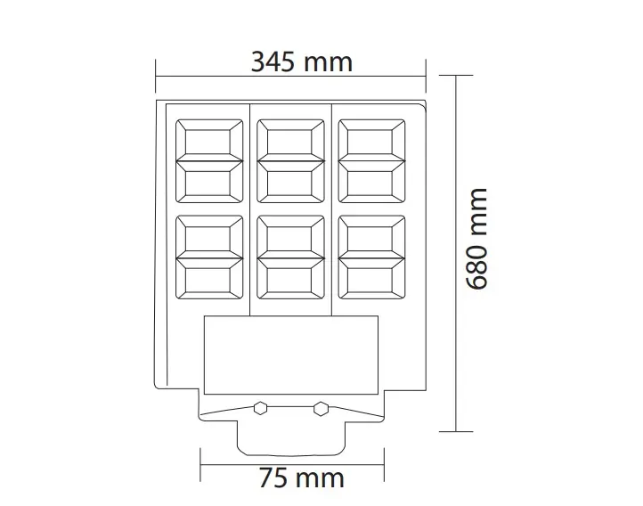 Horoz 1200W Güneş Enerjili Solar LED Sokak Lambası Uzaktan Kumandalı Sensörlü Grand-XL 1200 (H-074-009-1200-0103) - Görsel 5