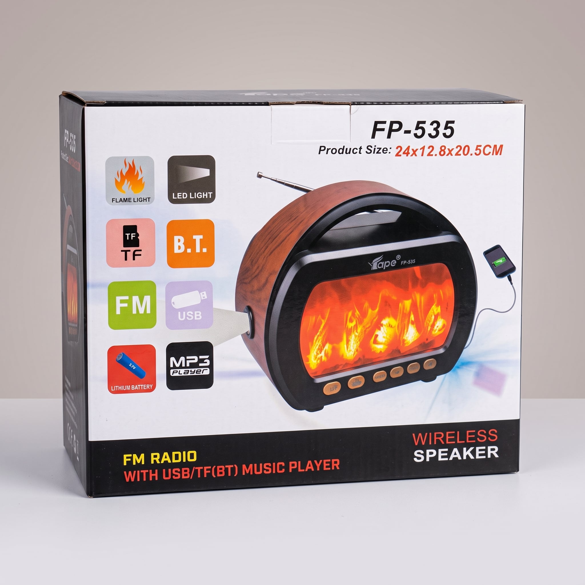 Platoon PL-4728 Şömine Görünümlü Nostaljik Radyo - Bluetooth, FM, USB ve SD Destekli Pl-4728 Platoon PL-4728 Şömine Görünümlü Nostaljik Radyo - Bluetooth, FM, USB ve SD Destekli (Pl-4728) - Görsel 2