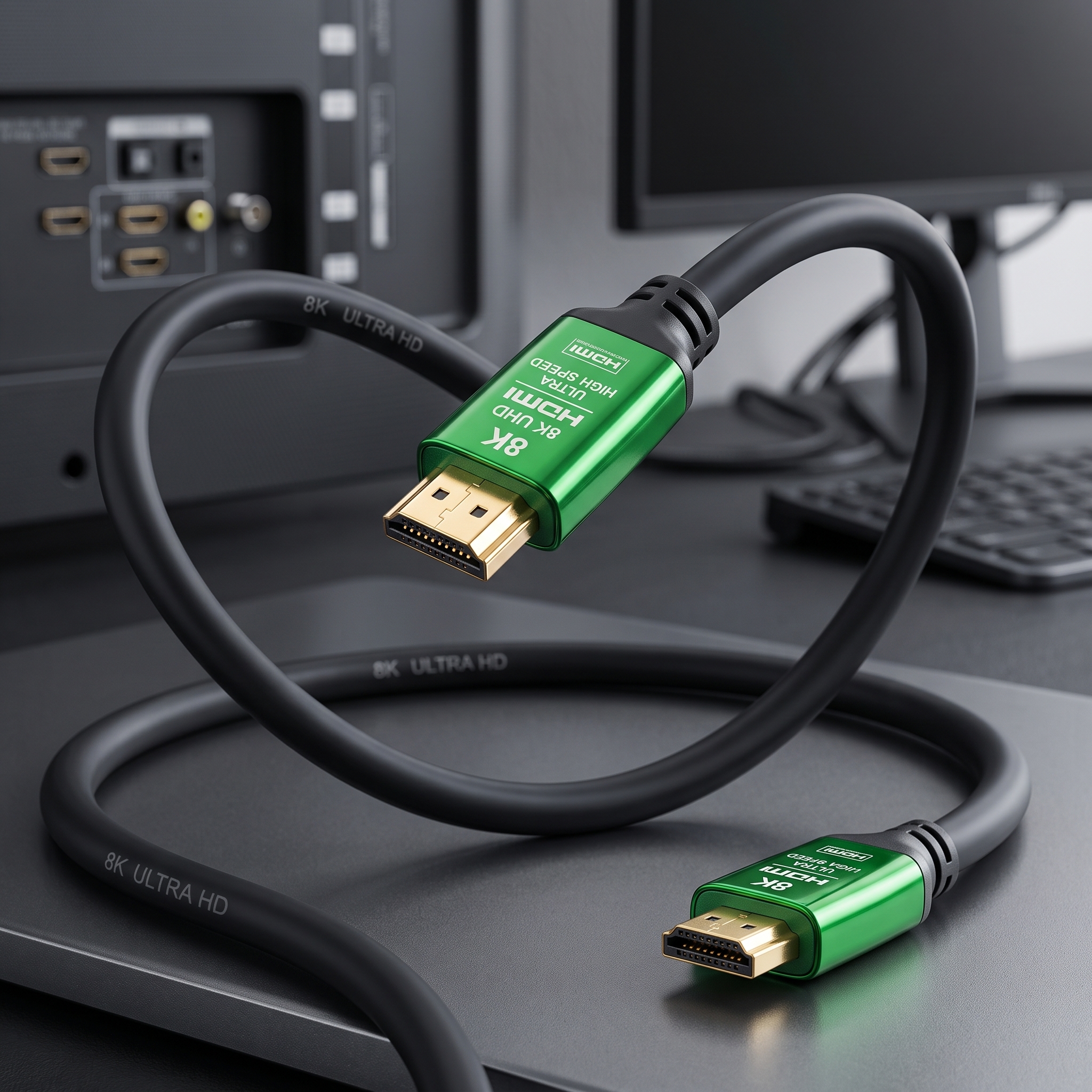 HDMI Kablo 8K 5 Mt Siyah Renk ARME-G-506G HDMI Kablo 8K 5 Mt Siyah Renk (ARME-G-506G) - Görsel 2