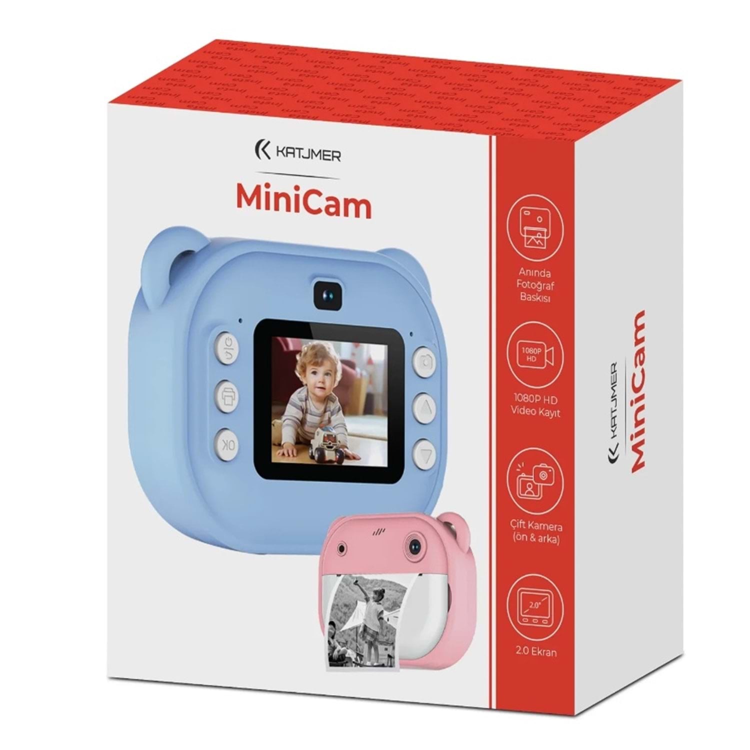 Katjmer Kj/Mc-001 Minicam Çocuk Kamerasi (Ayd-KjMc-001) - Görsel 1