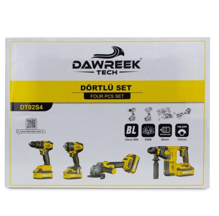 Dawreek Akülü 4'lü Set DT02S4 Dawreek-DT02S4 Dawreek Akülü 4'lü Set DT02S4 (Dawreek-DT02S4) - Görsel 7
