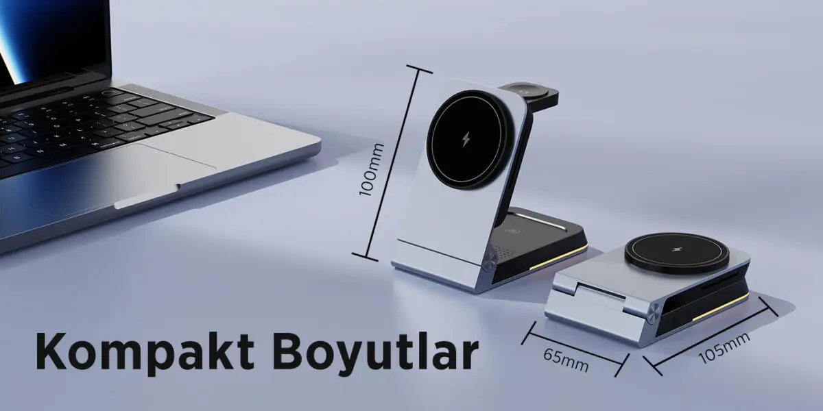 Bix BXMW5 3’ü 1 Arada 15W Akıllı Telefon TWS Kulaklık ve Akıllı Saat için Katlanabilir Manyetik Kablosuz Şarj Cihazı BXMWS Bix BXMW5 3’ü 1 Arada 15W Akıllı Telefon TWS Kulaklık ve Akıllı Saat için Katlanabilir Manyetik Kablosuz Şarj Cihazı (BXMWS) - Görsel 8