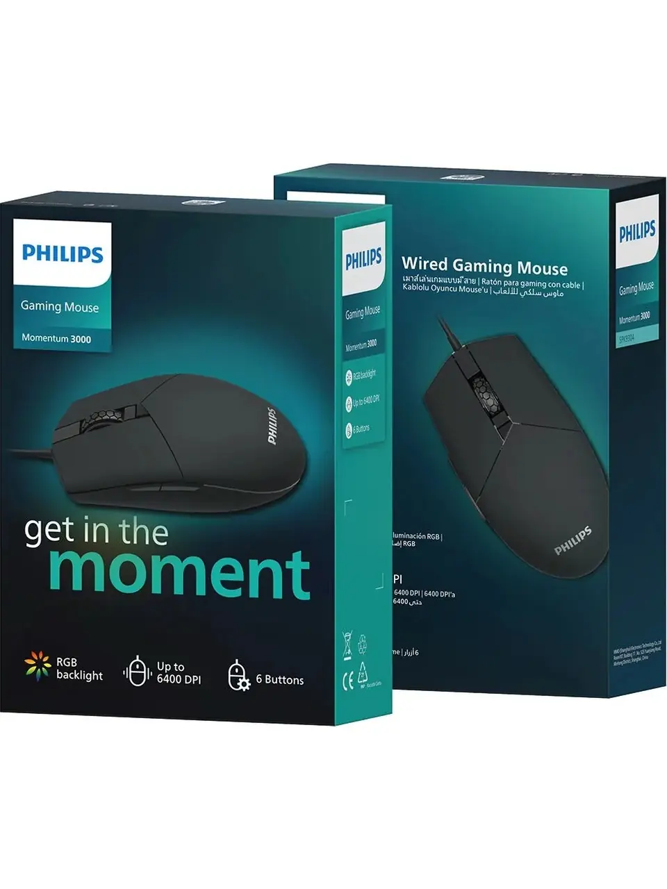 Philips Wired Gaming Mouse Spk9304 SPK9304 Philips Wired Gaming Mouse Spk9304 (SPK9304) - Görsel 1